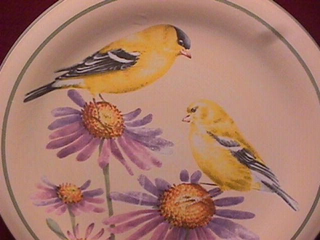 Lenox China (Summer Greetings) Salad Plate=Goldfinch