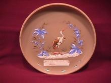 Caramel Glass-Enameled (Stork & Palm Trees) Bon Bon