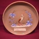 Caramel Glass-Enameled (Stork & Palm Trees) Bon Bon