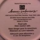 Home Interiors Fancy Decorator Plate