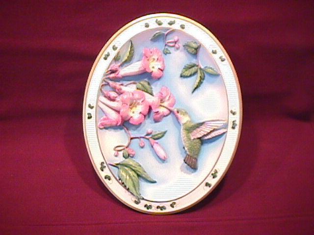 Bradford Exchange (Ruby Throated Hummingbird) Plate