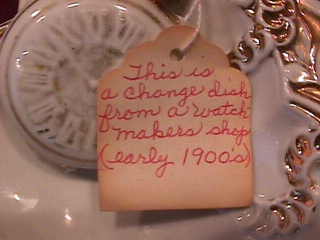 19th Century Watch Makers Business Card Dish?