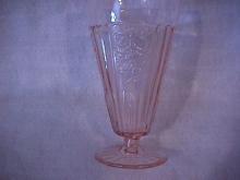 Hocking Glass Co.= Depression (Mayfair AKA Open Rose) Pink Ice Tea