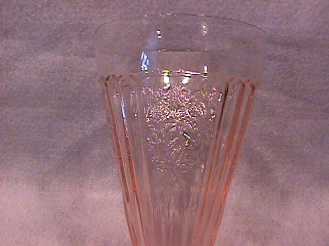 Hocking Glass Co.= Depression (Mayfair AKA Open Rose) Pink Ice Tea