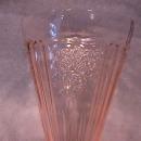 Hocking Glass Co.= Depression (Mayfair AKA Open Rose) Pink Footed Tumbler