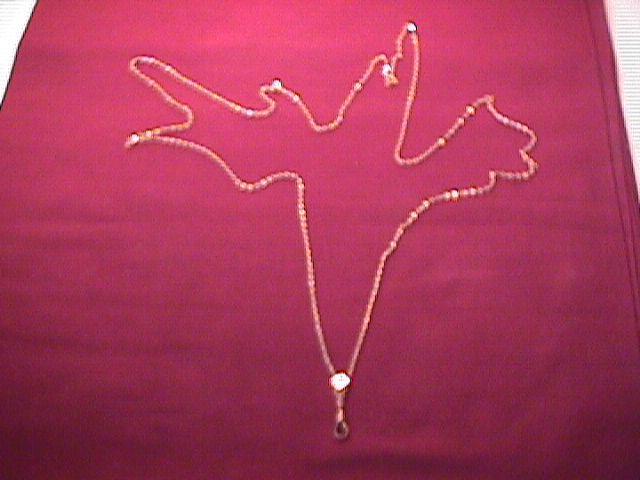 Antique Ladies Gold Filled Slide Chain 50