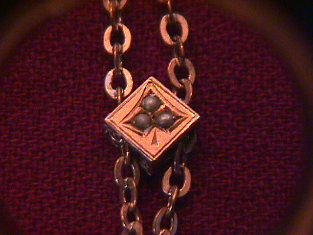 Antique Ladies Gold Filled Slide Chain 50