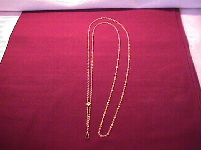 Antique Ladies Gold Filled Slide Chain 50