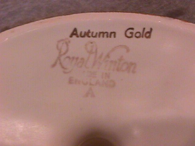 Royal Winton (Golden Age AKA Autumn Gold) Candlestick