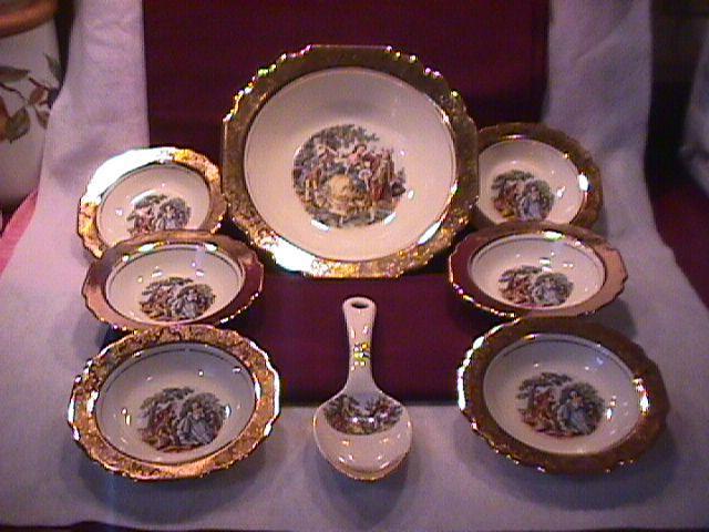 W. S. George/Dorlexa China Complete Berry Set with Spoon