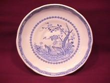 Furnivals China (Quail) Blue Saucer Only