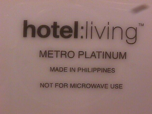 Hotel Living Fine China (Metro Platinum) Dinner Plate
