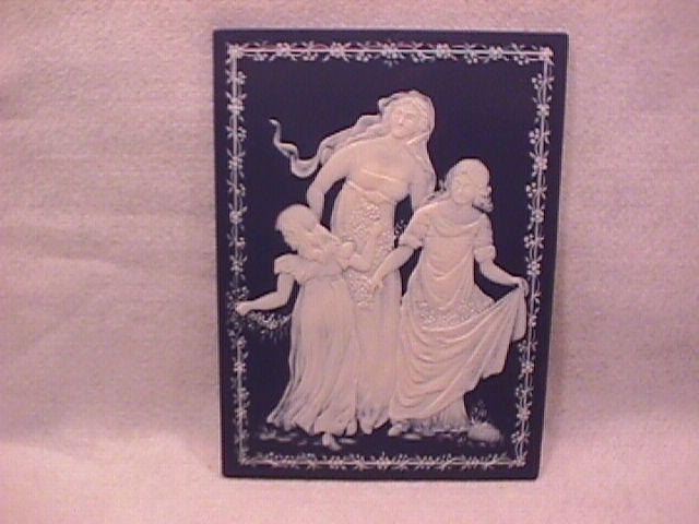 Mettlach/Villeroy & Boch Jasperware (Three Graces) Wall Plaque