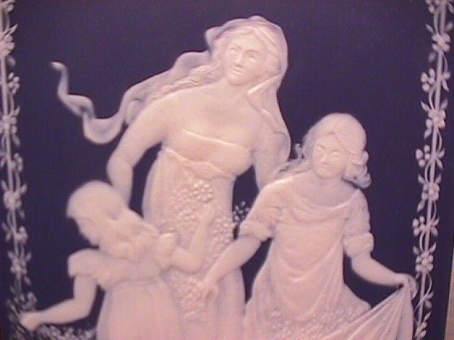 Mettlach/Villeroy & Boch Jasperware (Three Graces) Wall Plaque