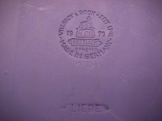 Mettlach/Villeroy & Boch Jasperware Wall Plaque (Liebe, Mother & Child)