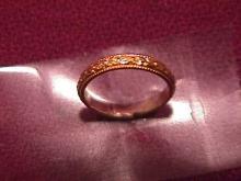 10k Gold Baby Christening Ring