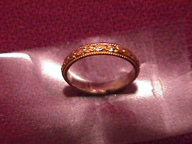 10k Gold Baby Christening Ring