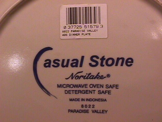 Noritake Casual Stone China (Paradise Valley) #8022 Dinner Plate