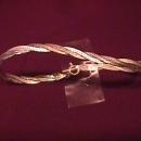 Sterling Italian Woven Diamond-Cut Bracelet