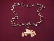 Sterling=Triple A's, 1904 Ford Charm Bracelet