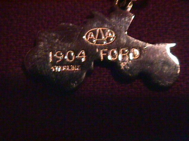 Sterling=Triple A's, 1904 Ford Charm Bracelet