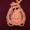 Vintage Ox Bone Hand Carved (Dragon) Necklace