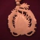 Vintage Ox Bone Hand Carved (Dragon) Necklace