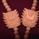 Vintage Ox Bone Hand Carved (Dragon) Necklace