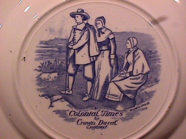 Crown Ducal (Colonial Times) Dinner Plate