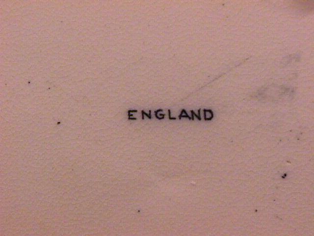Flow Blue, England Display Plate-(Capitol Denver, Colorado)