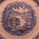 Flow Blue (Washington Vase) Dinner Plate