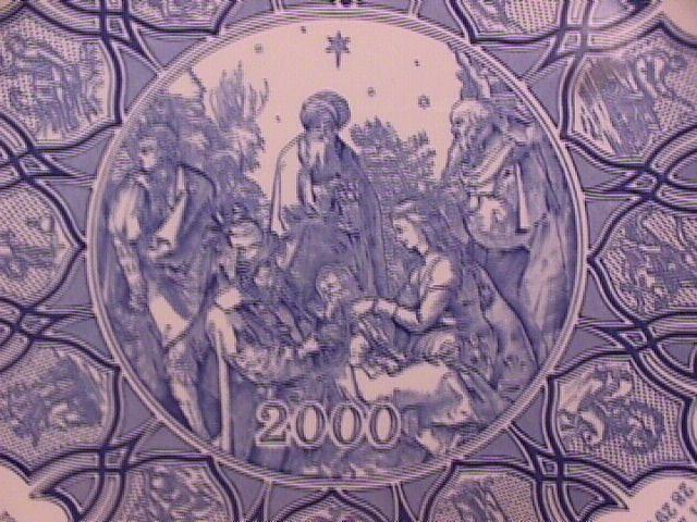 Spode, Blue Room Calendar Plate=2000