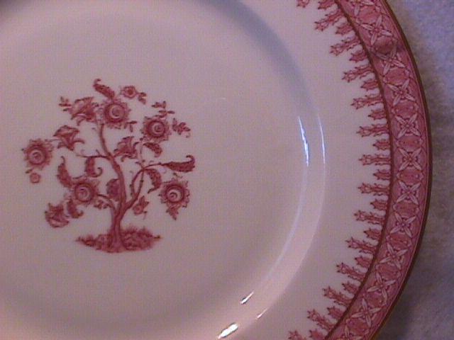 New York Haviland (Crimson Cambridge) Dinner Plate