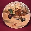 Mallard & Hen, Hand-Painted Porcelain Plate