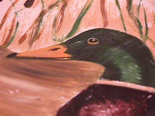 Mallard & Hen, Hand-Painted Porcelain Plate
