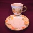 Metlox Poppytrail (Sculptured Zinnia) Cup & Saucer