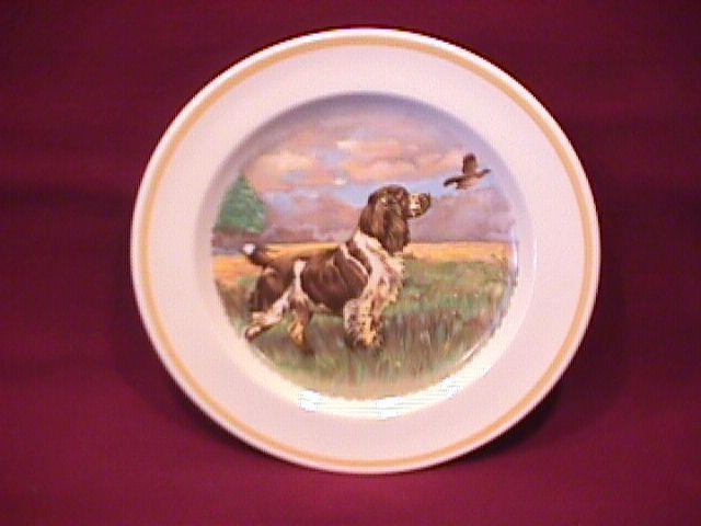 Woods Ivory Ware Fine China (Retriever) Dog Art Plate