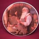 Knowles (Santa in His Workshop) Limited Edition Rockwell Plate