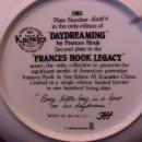 Knowles (Day Dreaming) Limited Edition Plate