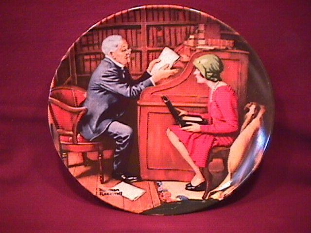 Knowles (The Professor) Limited Edition Rockwell Plate