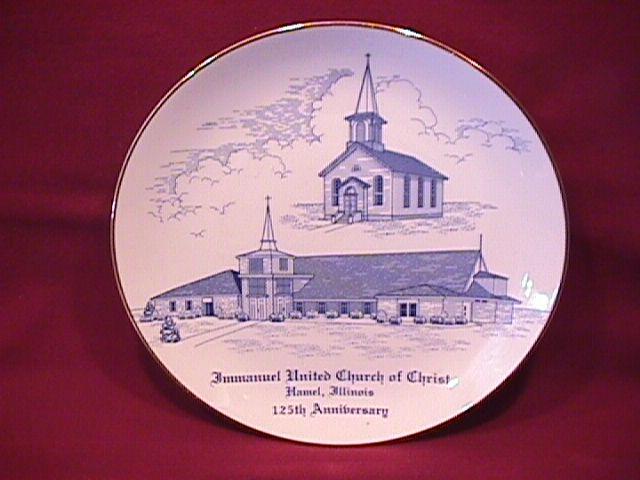 Hamel, Illinois (Immanual Church of Christ Anniversary) Display Plate