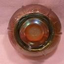 Northwoods Carnival Glass (Drapery) Rosebowl-Aqua-Opalescent