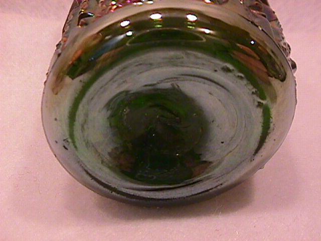 Cambridge Carnival Glass #2699 (Buzz-Saw-Cruet)-Green