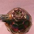 Cambridge Carnival Glass #2699 (Buzz-Saw-Cruet)-Green