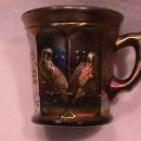 Northwoods Carnival Glass (Singing Birds) Mug-Amethyst