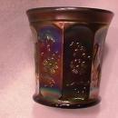 Northwoods Carnival Glass (Singing Birds) Mug-Amethyst