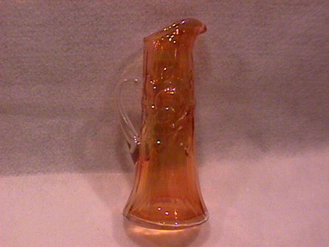 Carnival Glass=New Philadelphia Ohio=1986 Souvenire Pitcher-Marigold