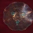 Northwoods Carnival Glass (Wishbone) Bowl-Ice Blue