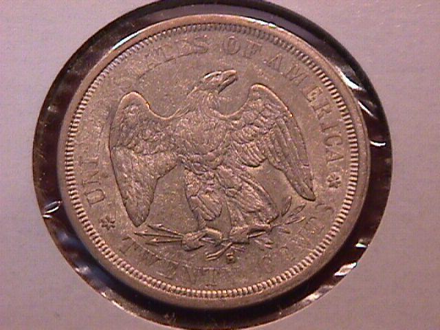Liberty Seated Silver Twenty Cent Piece 1876-S MS-60