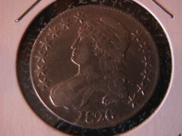 Capped Bust, Lettered Edge Silver half Dollar 1826